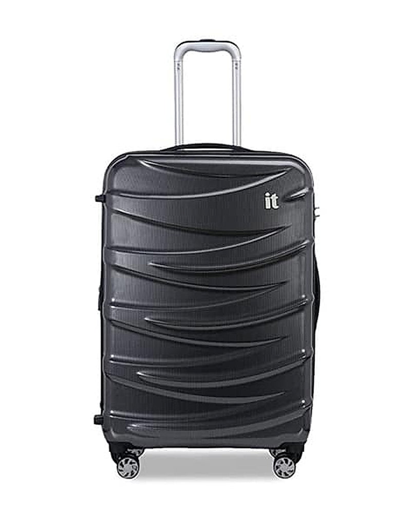 IT Luggage Tidal hard trolley bag with TSA lock in Grey