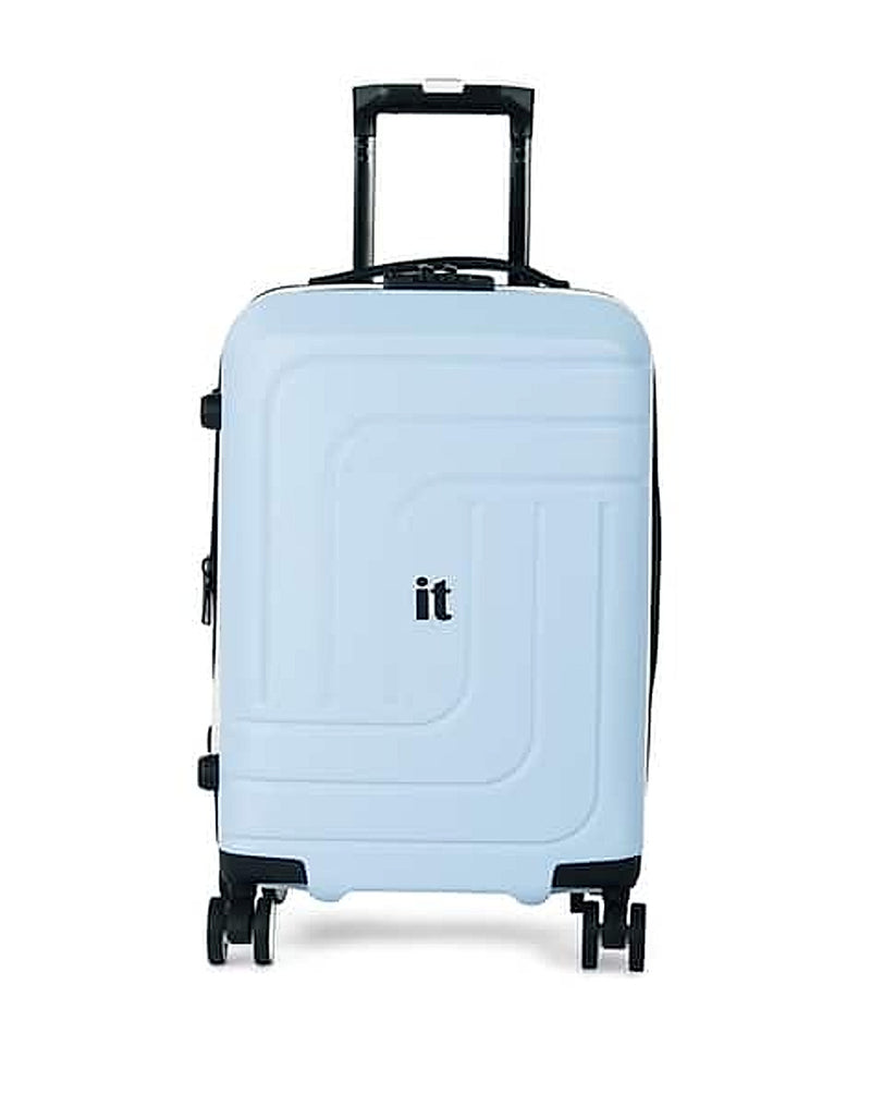 IT Luggage Convolved hard trolley bag with TSA lock in Blue, small size
