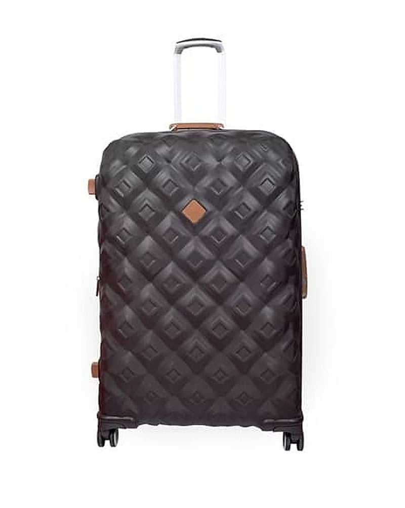 IT Luggage Embellish hard trolley bag with TSA lock in Brown — Large