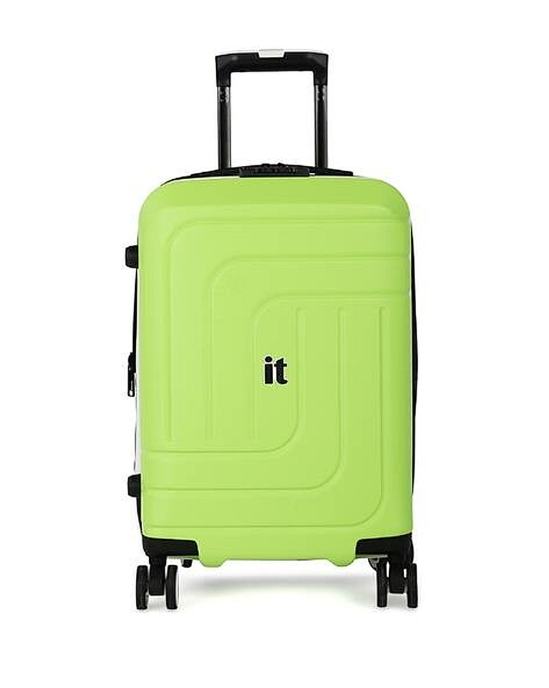 IT Luggage Convolved hard trolley bag with TSA lock in Lime, small size