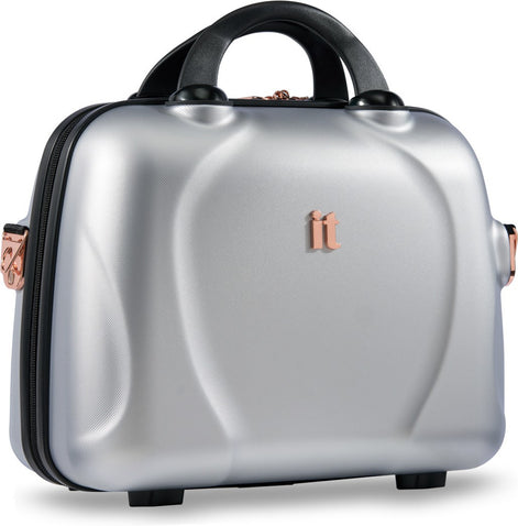 IT Luggage Sparkle Silver Vanity Case