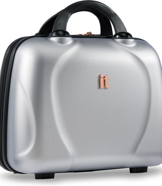 IT Luggage Sparkle Silver Vanity Case