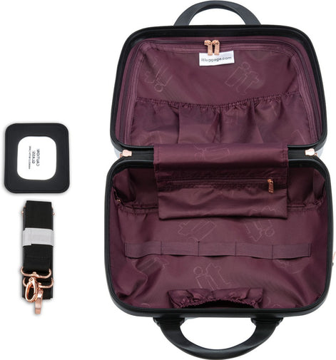 IT Luggage Sparkle Silver Vanity Case