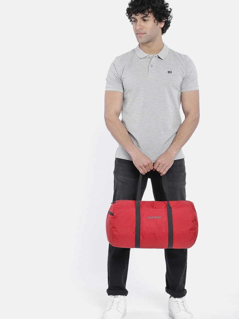 Wildcraft Lightweight Travel Duffle Bag in Red — view 6