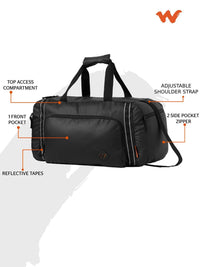 Wildcraft Dark Edition 25L duffle bag in Black - view 5