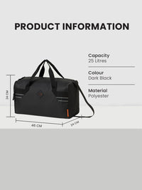 Wildcraft Dark Edition 40L duffle bag in Black - view 5