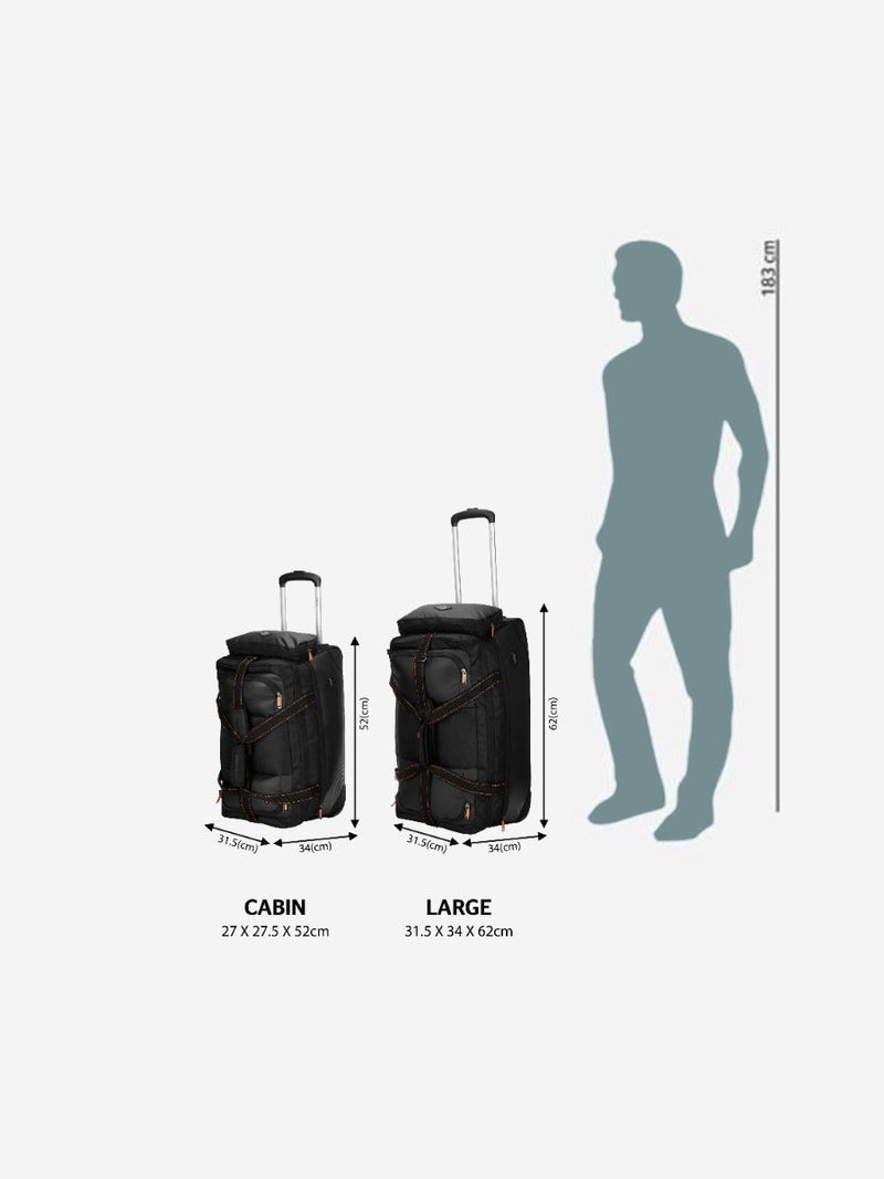 Wildcraft Nash Duffle Trolley Bag