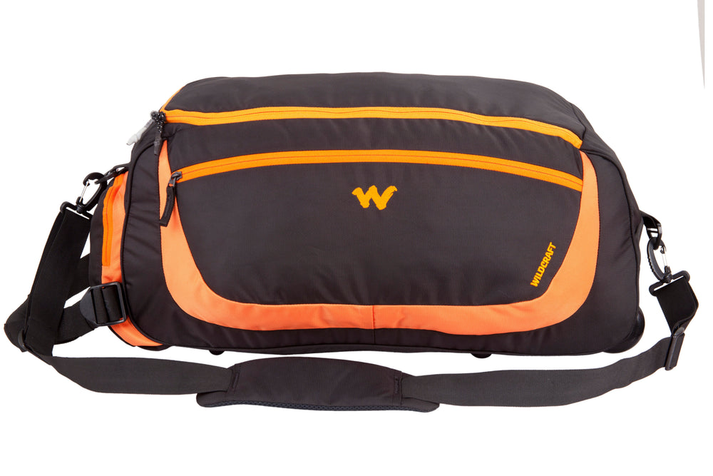 Wildcraft Rover 2-way wheeled duffle bag in Black